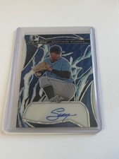 2023 Leaf Flash SANTIAGO SUAREZ Blue Wave Prizm ROOKIE AUTOGRAPH #'d 1/8