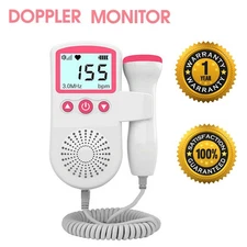 LCD Ultrasonic Baby Detector Fetal Prenatal Sound Voice Meter EI