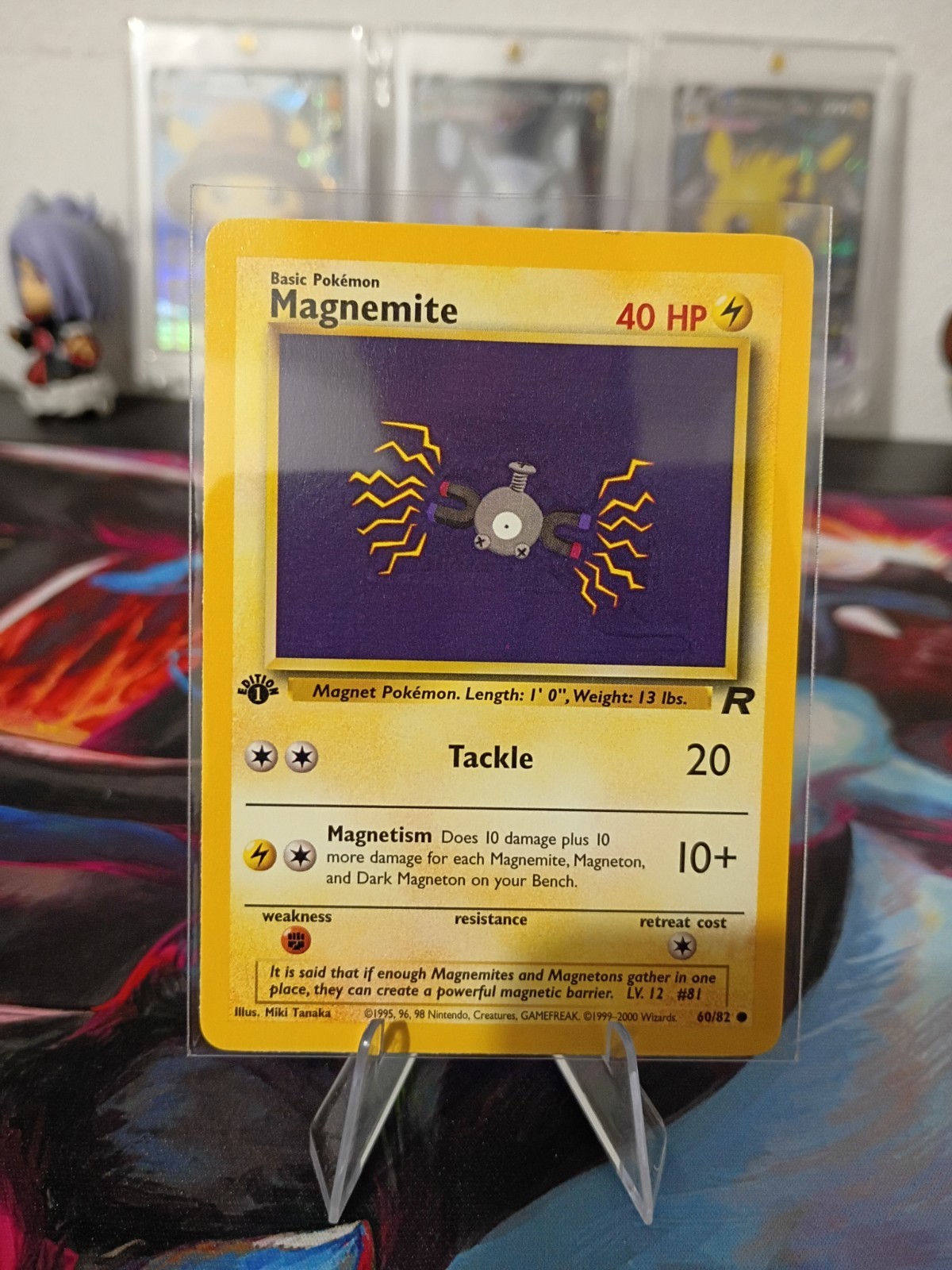 Pokemon Team Rocket 1st Edition Magnemite 60/82 WOTC Vintage TCG