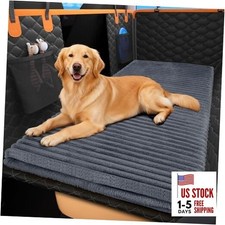 Backseat Pet Bed Mat, Non-Slip Dog Bed for Car Back Seat, Washable Travel Grey