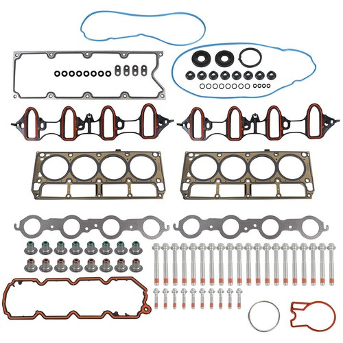 For 02-04 Chevrolet GMC Buick Cadillac 5.3L 4.8L OHV Head Gasket Head Bolts Set
