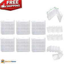 Durable 6-Pack Battery Holder for AA/AAA - Protect and Organize with Ease