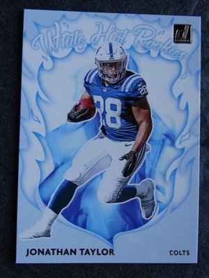 2020 Panini Donruss White Hot Rookies #WH-Jonathan Taylor RC Colts Rookie Card