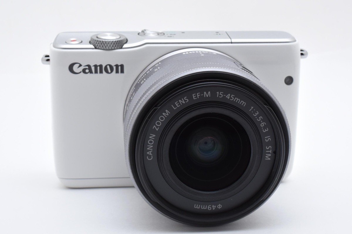 Canon EOS M10 15-45mm F3.5-6.3 White Mirrorless Digital Camera