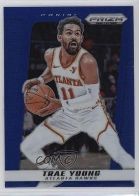 2024-25 Panini Prizm Deca Blue Prizm 11/149 Trae Young #26 0nr3