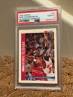 1992 Hoops Michael Jordan PSA 10 #TR1 w/ Clyde Drexler Insert Card NEW CASE