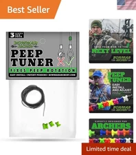 Archery Peep Tuner Fix Peep Rotation Easy Install 2 Sizes Included