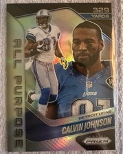 2025 Panini Prizm Football CALVIN JOHNSON Lions ALL PURPOSE SILVER PRIZM