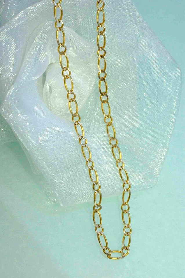 50 cm Halskette 750 Gelbgold 18 KT Gold Kette Damen Herren Unisex👍W O W - Bild 2 von 4