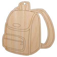 Backpack Icon School and Travel Unfinished Wood Holiday Christmas Tree Ornament