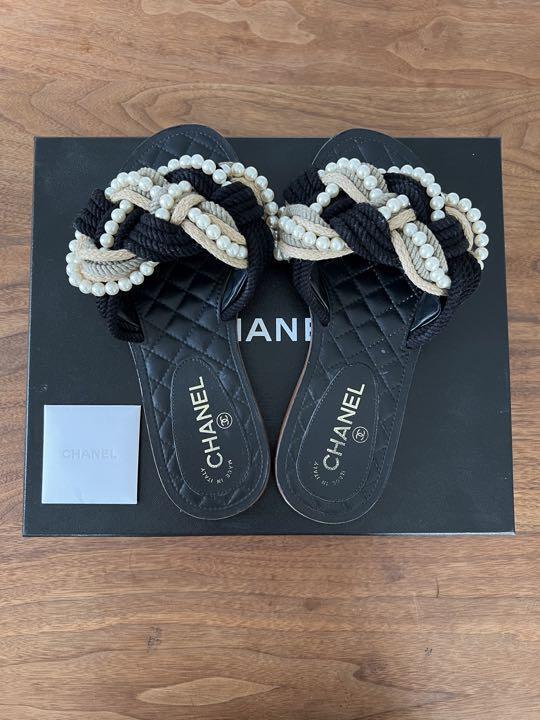 CHANEL バイカラー パール 37 CHANEL バイカラー パール 37 靴