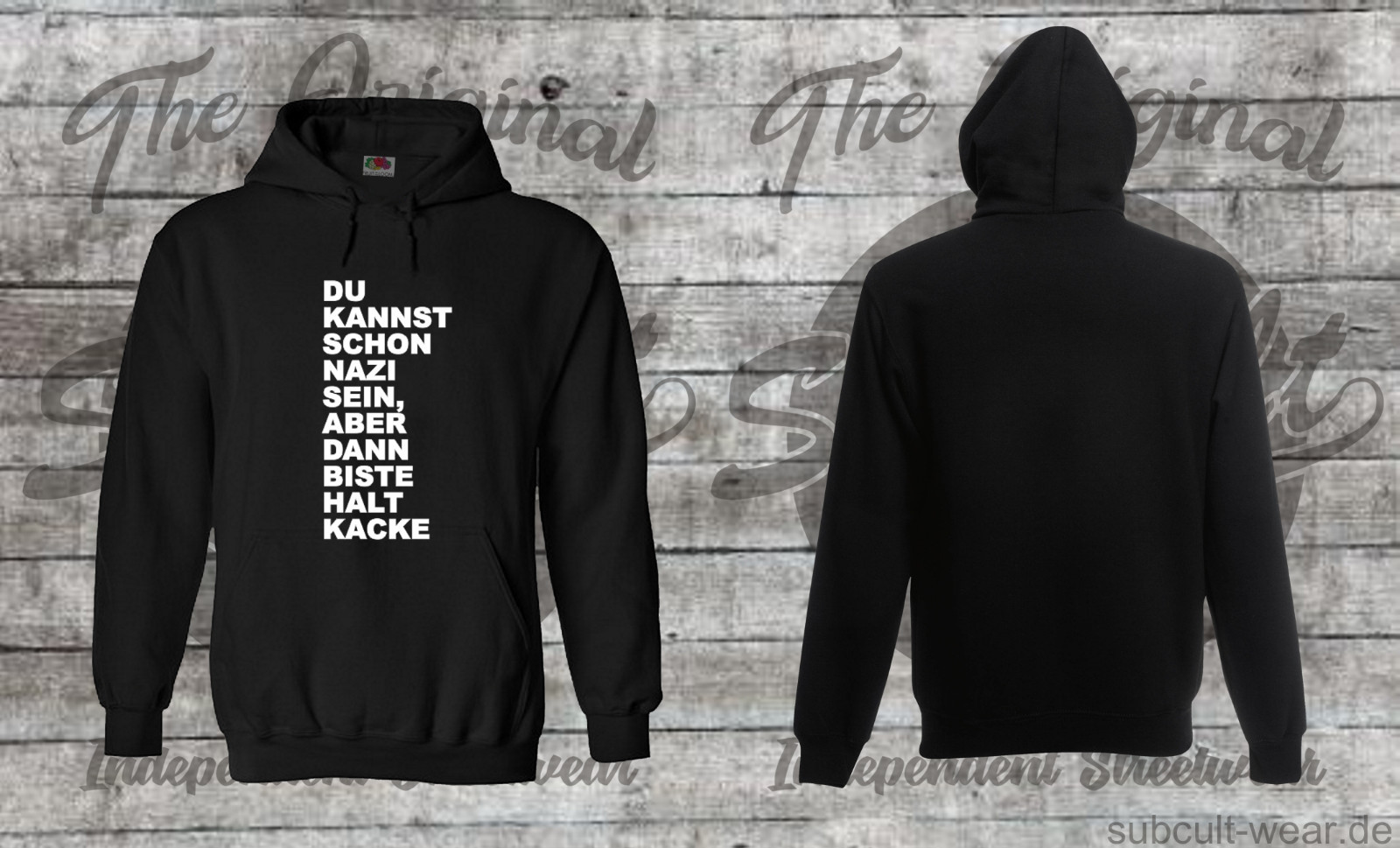 FCK GRN Kapuzenpullover | Ant Grün Demo Pullover Ampel Grüne