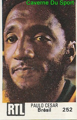 252 PAULO CESAR BRAZIL VIGNETTE STICKER WORLD CUP ARGENTINA 78 RTL - BUT