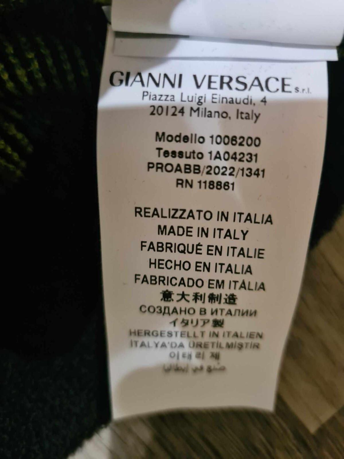 VERSACE Leopard Pattern Button Up Cardigan Sweate… - image 11