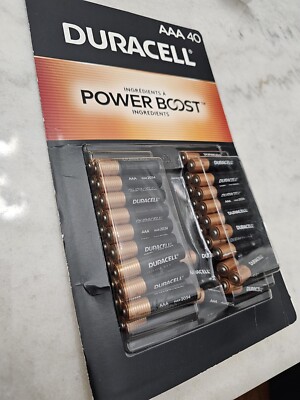 Duracell Power Boost Coppertop Alkaline AAA Batteries 40 Count