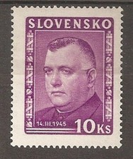 Slowakei 1944 161 ** Postfrisch mit Knitter