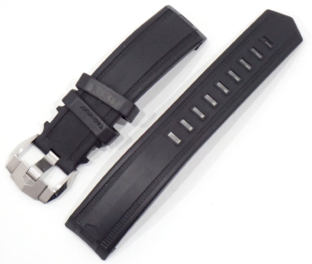 TAG Heuer Aquaracer Black Rubber Strap Stainless Steel Pre-Owned Watch