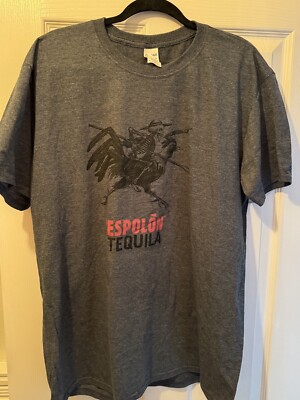 espolon tequila t shirt ring spun charcoal gray size XL mens Tee shirt RARE HTF