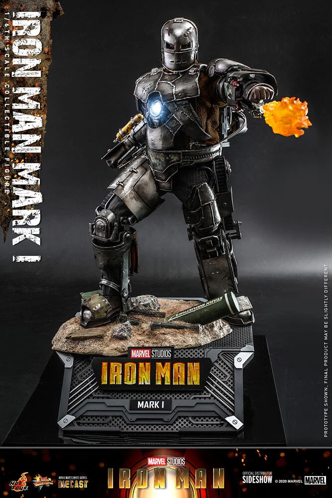Hot Toys MMS605 D40 Iron Man Mark I 1 Suit Diecast 1/6 Scale 12