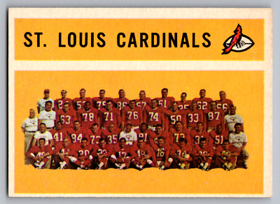 1960 TOPPS #112 ST. LOUIS CARDINALS TEAM CARD W/NIGHT TRAIN LANE UNMARKED