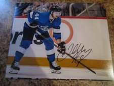 JOSH MORRISSEY SIGNED 8 X 10 MATTE PHOTO (A) WINNIPEG JETS PRINCE ALBERT RAIDERS