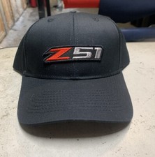 Corvette Z51 Black, Red and Gray Buckle Adjustable Mid Structured Hat Cap