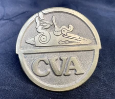 CVA Connecticut Valley Arms Black Powder Rifle Brass Belt Buckle