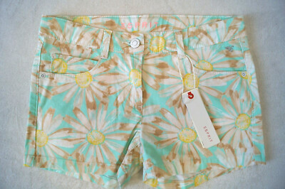 ESPRIT  Hot Pants Shorts  Gr.164 helltürkis geblümt  29,99   NEU