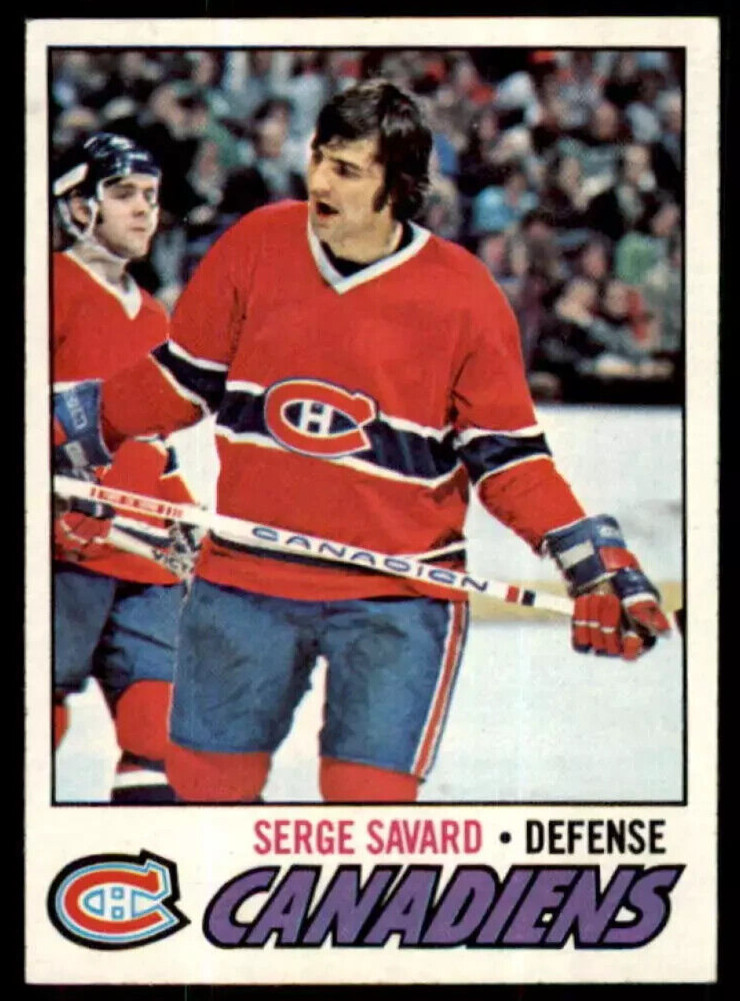 Serge Savard #45 Hockey Cards 1977 Topps trading card — raw and PSA graded price guide