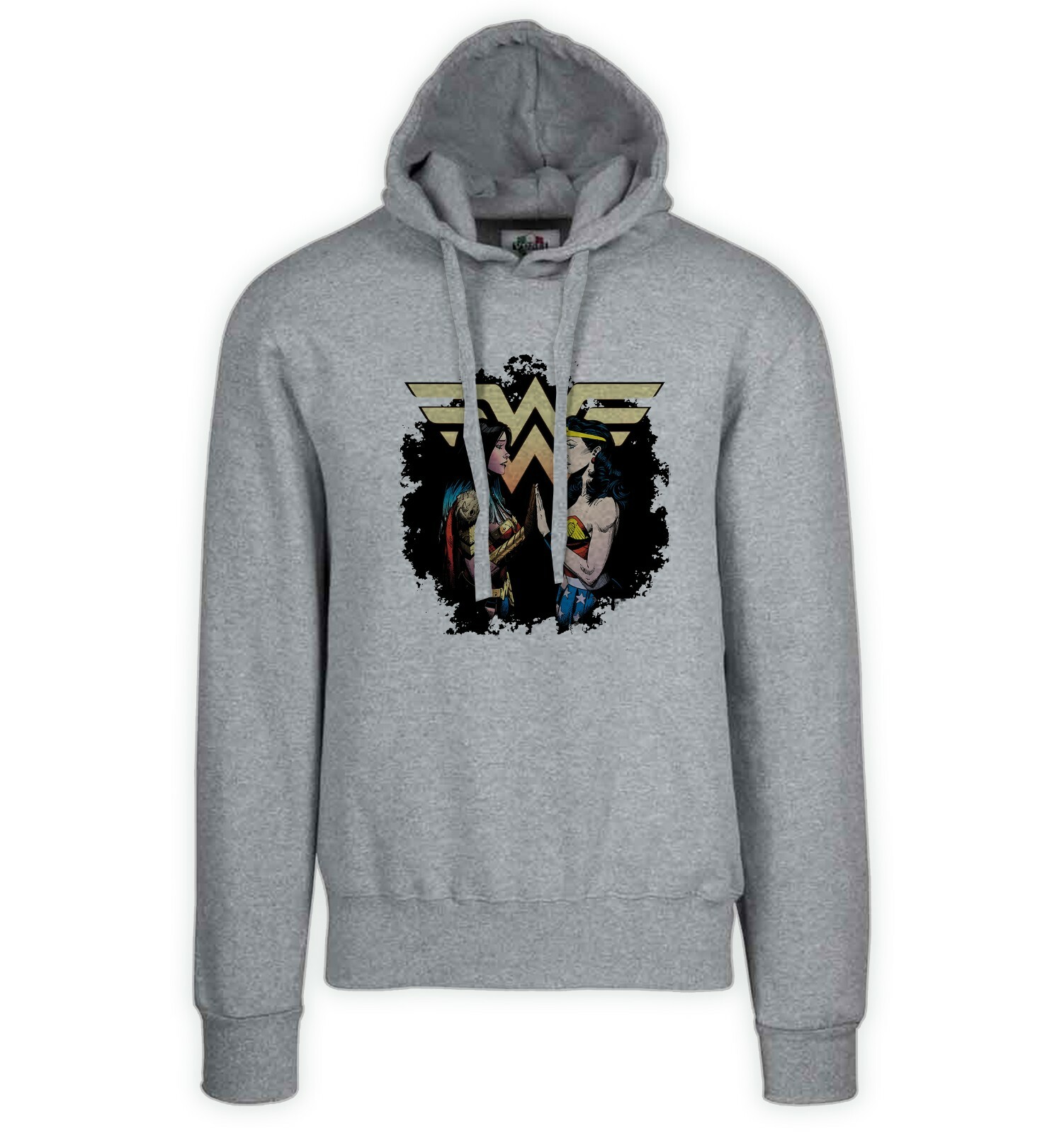 Hoodie Gray - Grey Sweatshirt - Dark Knight Death Metal - Wonder Woman-image