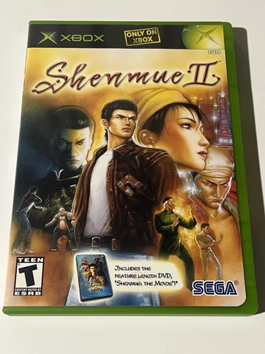 Shenmue II 2 Original XBOX Complete w/ Manual & Shenmue DVD Movie CIB