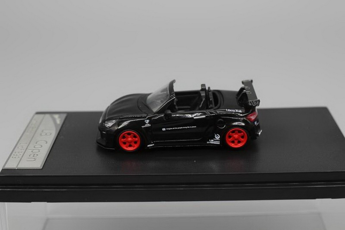 SH 1/64 Scale Daihatsu Copen LA400 Black Diecast Car Model Toy