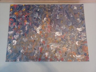 Original acrylic/oil on a 1.5 inch canvas, Sustained weaving of depth & color