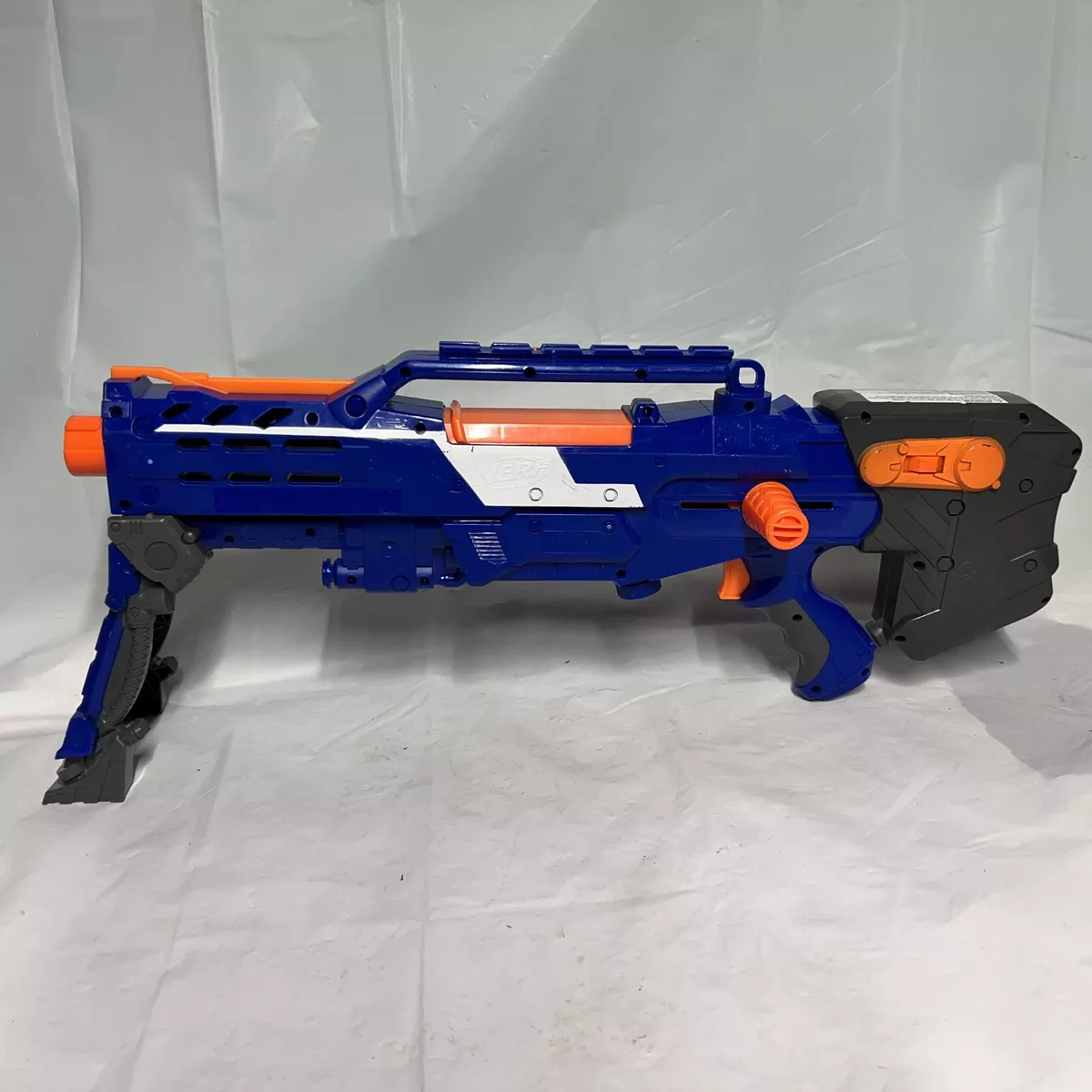 2006 Blue Nerf Gun Longshot CS6 NStrike Sniper Rifle Gun With