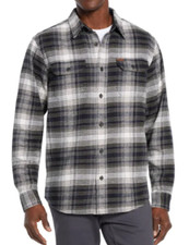 NEW Orvis Men  s 100 Cotton Button Up Heavyweight Flannel Shirt Size Medium