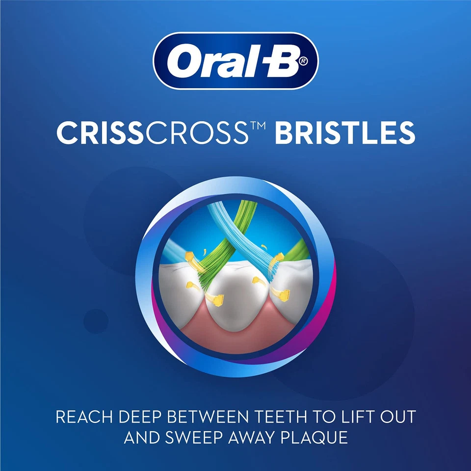 Oral B Criss Cross - Familienpackung mit 4 Zahnbürsten für Erwachsene manuell... - Bild 3 von 4