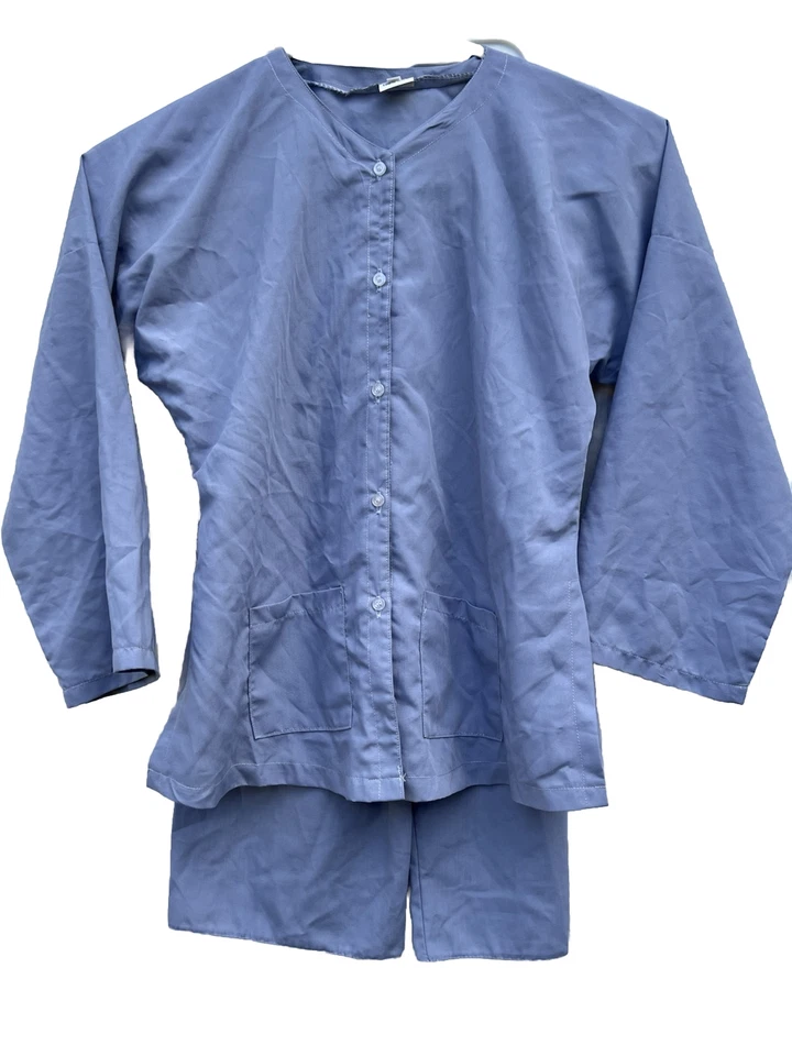 Hermoso Conjunto de Pijama para Niños 2 Piezas Pantalones Camisa Larga Sin Mangas Talla 6 Gris Seda  Foto 2 de 4