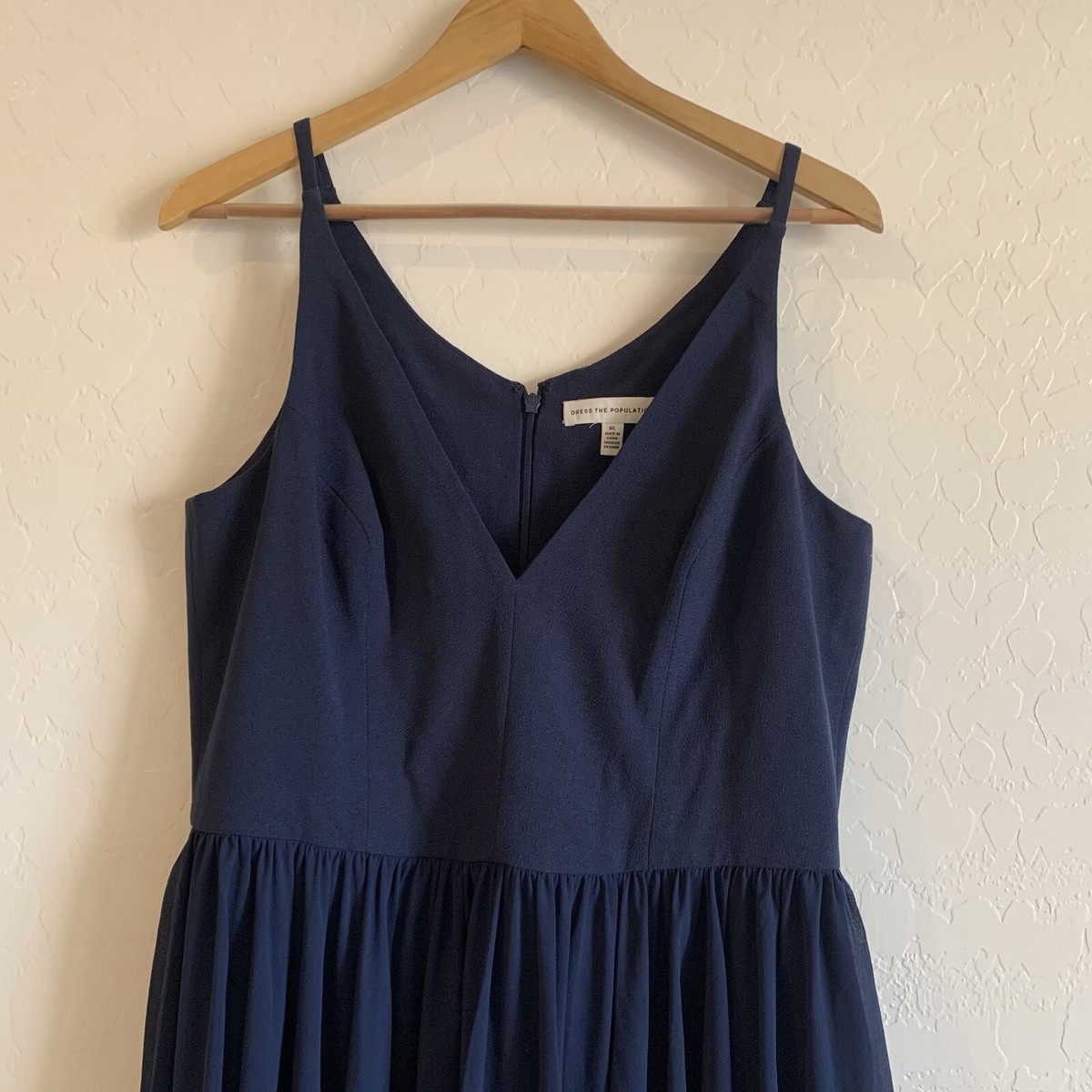 knee length dresses for ladies Alicia Mixed Media Dress – Dress the Population main image 1