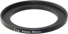 ICE 46mm to 58mm Step Up Ring Filter/Lens Adapter 46 Male 58 Female