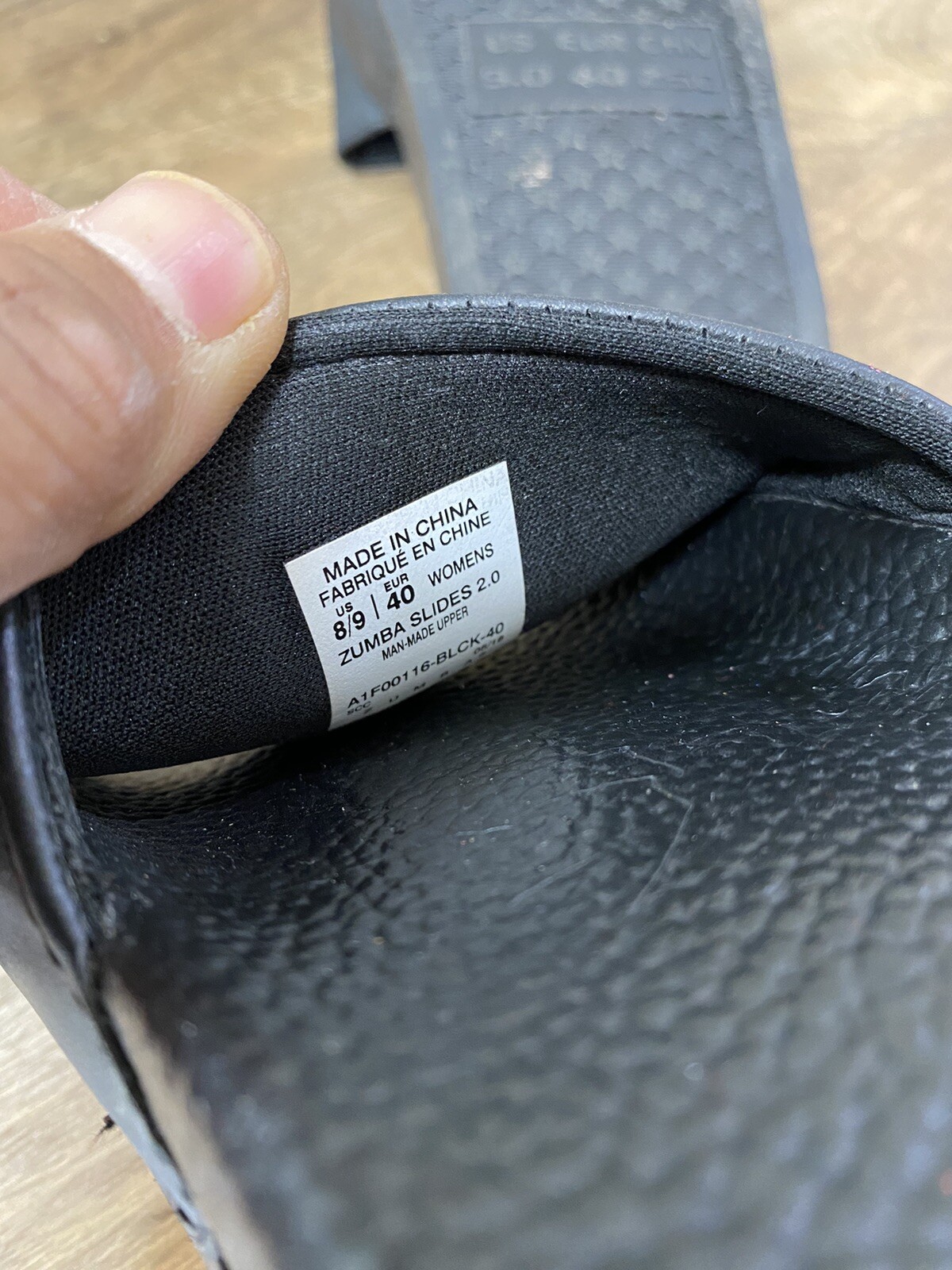 PANTOFOLA D’ORO Sandali slip on Zumba neri e oro 2.0 donna taglia 8