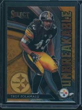 2020 Select Football Troy Polamalu Unbreakable Pittsburgh Steelers AA-0620