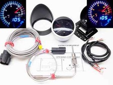 RSR DUAL Abgastemperatur Anzeige + ALARM 52mm smoke Zusatz Instrument EGT gauge