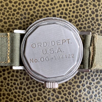 1942 Waltham ORD. DEPT. Grade: No. 10609 WWII US Military Issued