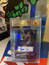 2019 AIRBORNE SIGNATURES AUTO BLUE /25 BGS 9.5 GEM MINT 10 ZION WILLIAMSON