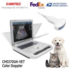 Veterinary Color Doppler Ultrasound Scanner Laptop Color Diagnostic Convex Probe