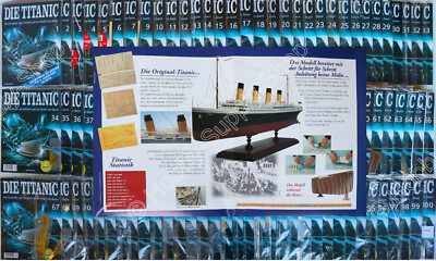 Titanic Hachette Bausatz alle Ausgaben 1-100 Baukasten Maßstab 1:250 107 cm