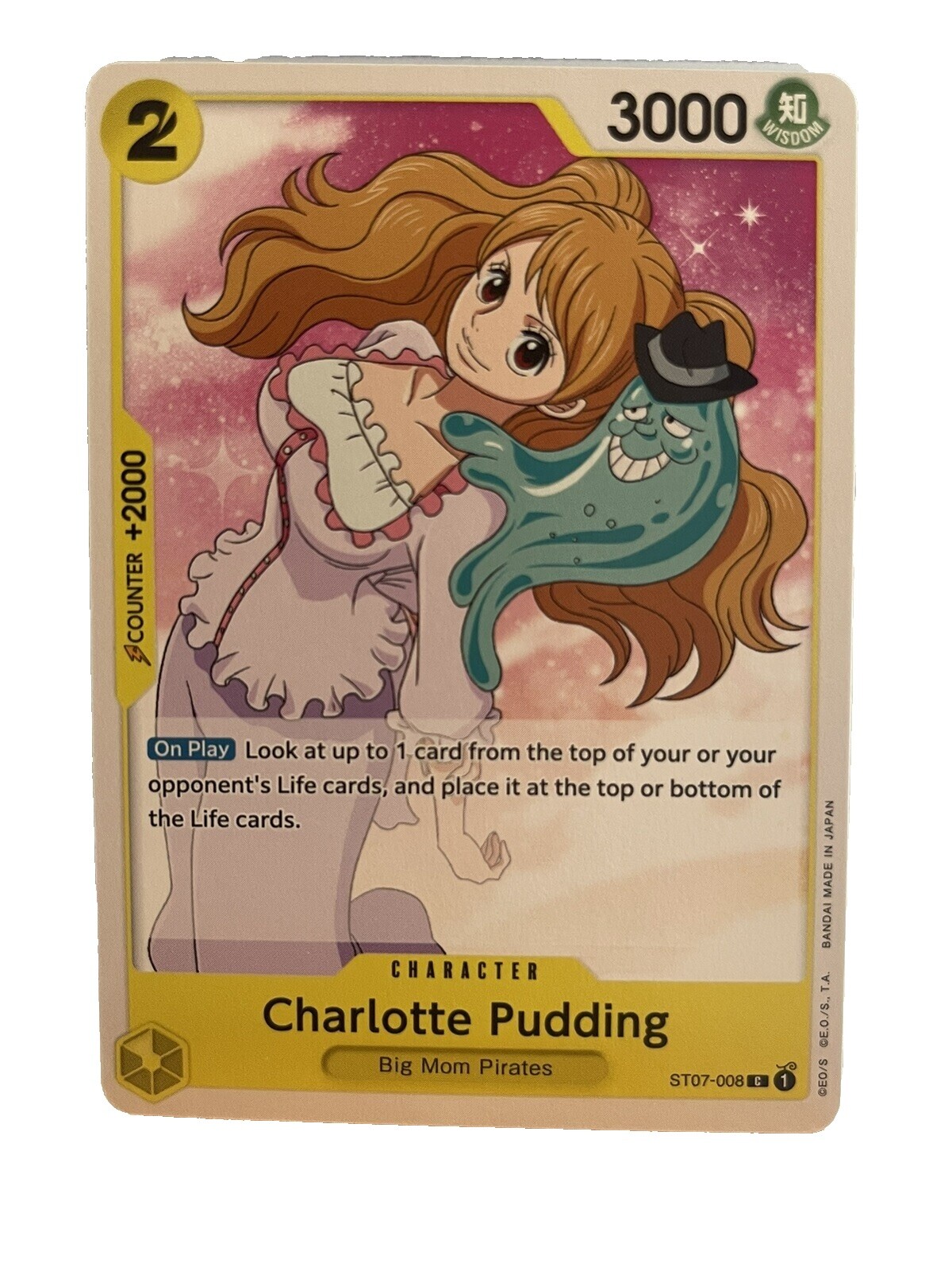 one piece card game charlotte pudding Charlotte Pudding OP03-112 Rare EN NM+ main image 1