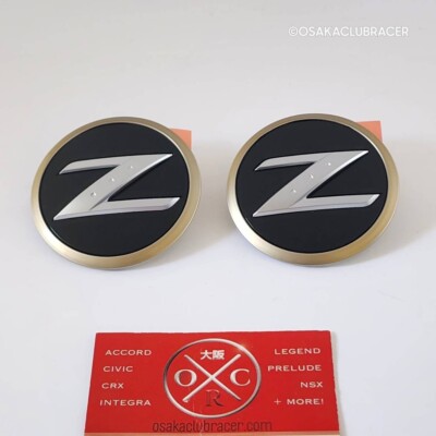 GENUINE OEM 03-08 Nissan 350Z JDM Fender Emblem Side Badge Set 2