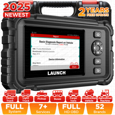 2026 LAUNCH CRP129HD Heavy Duty Truck Diesel Scanner Diagnostic Tool DPF Regen