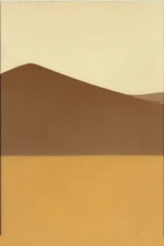 Large Abstract Painting 2x3' Earthtone 6 Geometric Demrin Fine Art Original NEW